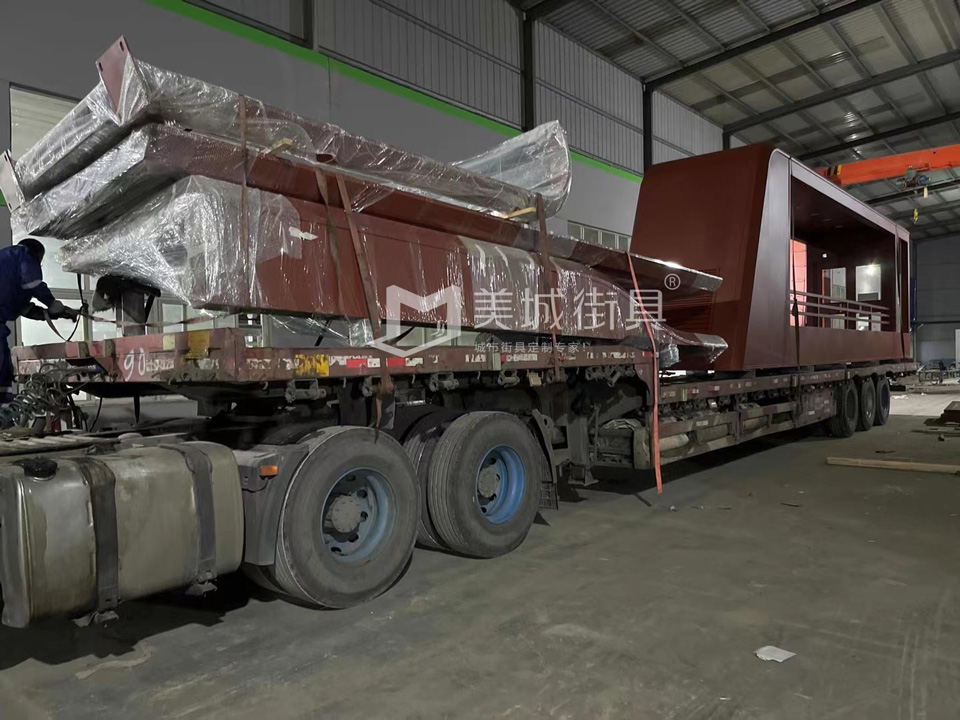 2022.10.6美城街具供應(yīng)忻州第二車、第三車候車亭發(fā)貨記錄